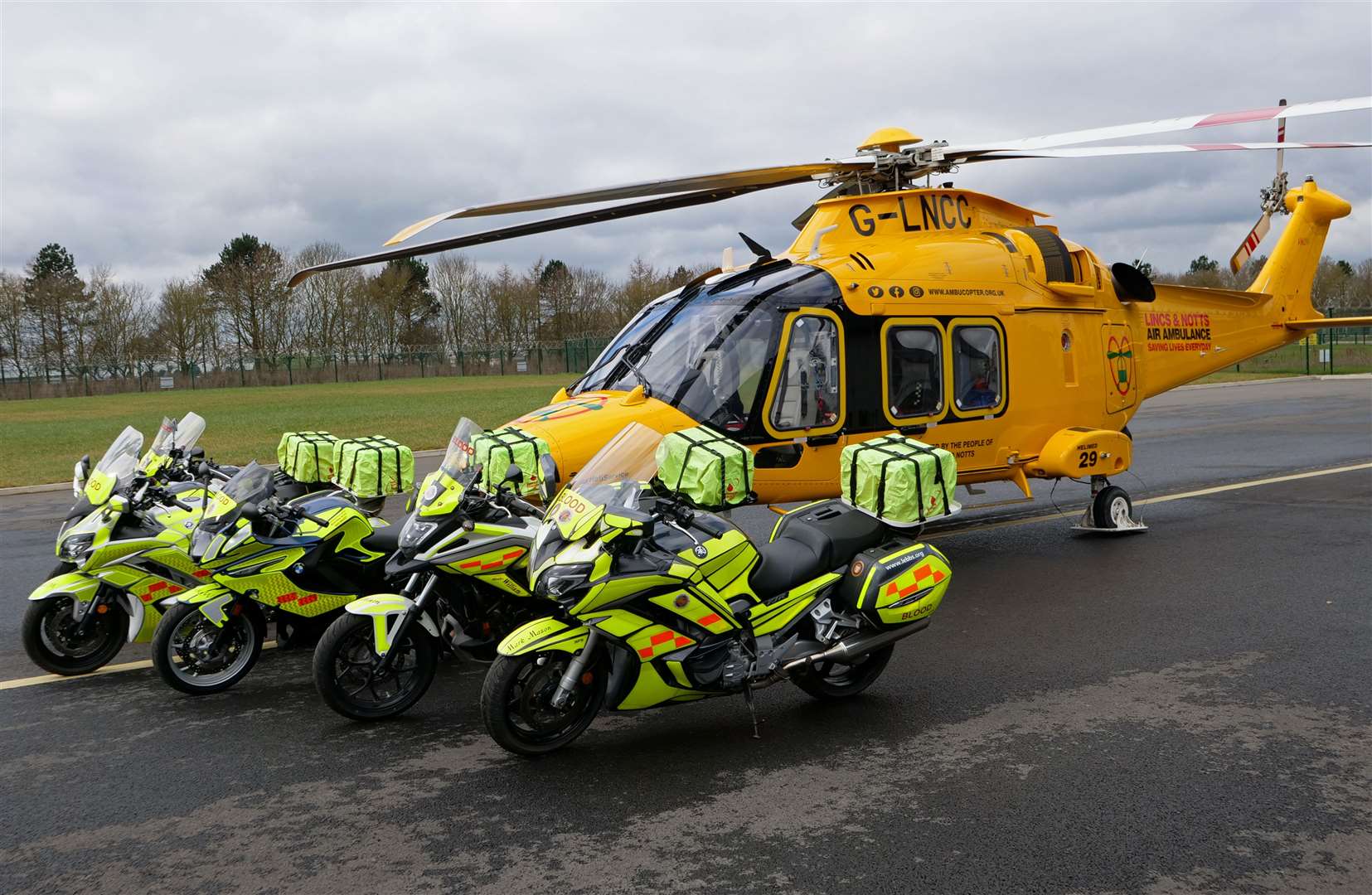 LEBBS collaboration with the ambucopter allows its crew to undertake on-site blood transfusions