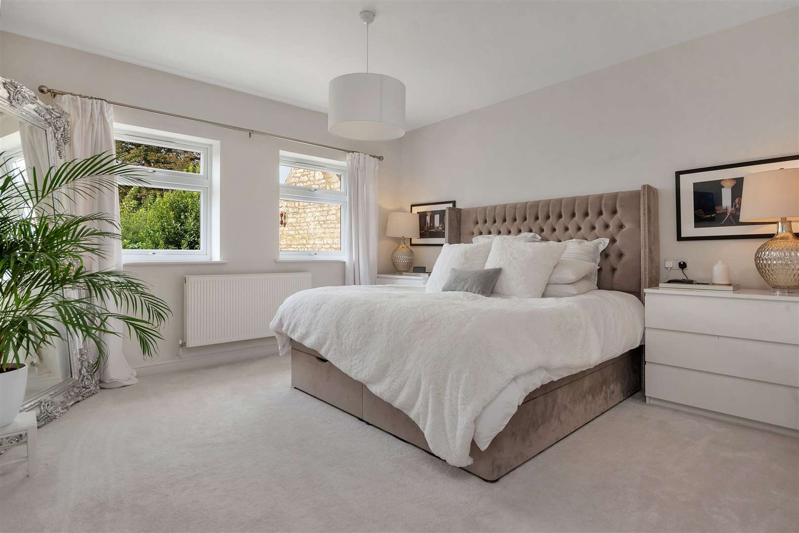 One of the bedrooms