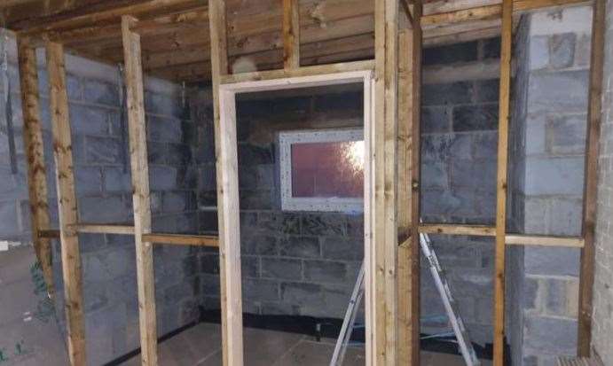 Progress is being made for Jack's room. PHOTO: SUBMITTED
