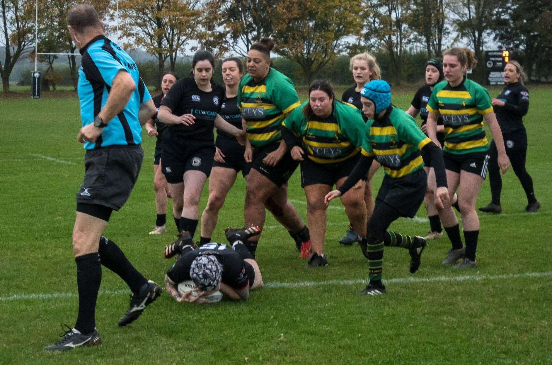 Kelly King adds more points to the Kesteven tally. Photo: Nick Wainwright