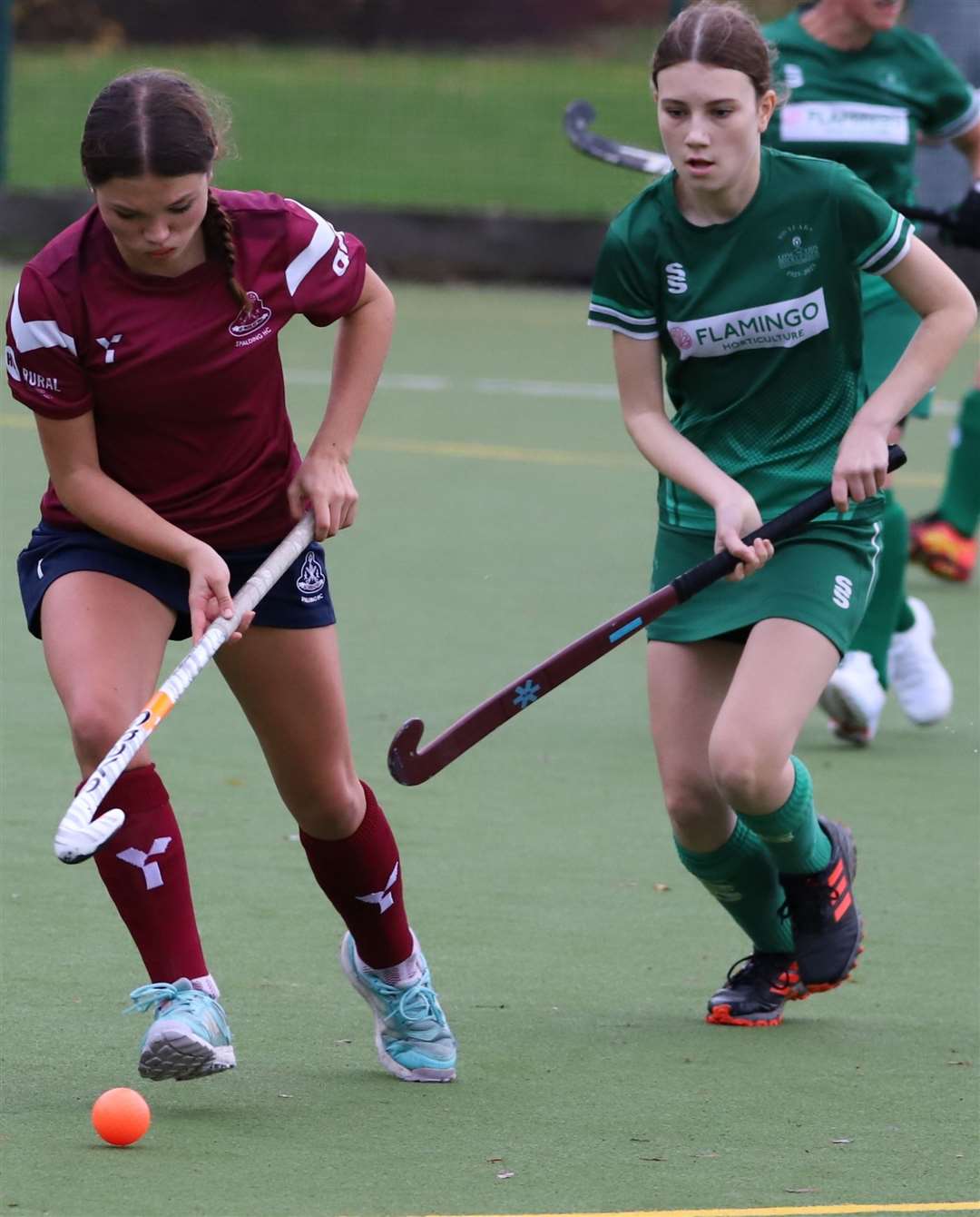 Ladies first team action from Spalding's match with Long Sutton. Photo: Nigel Cookson