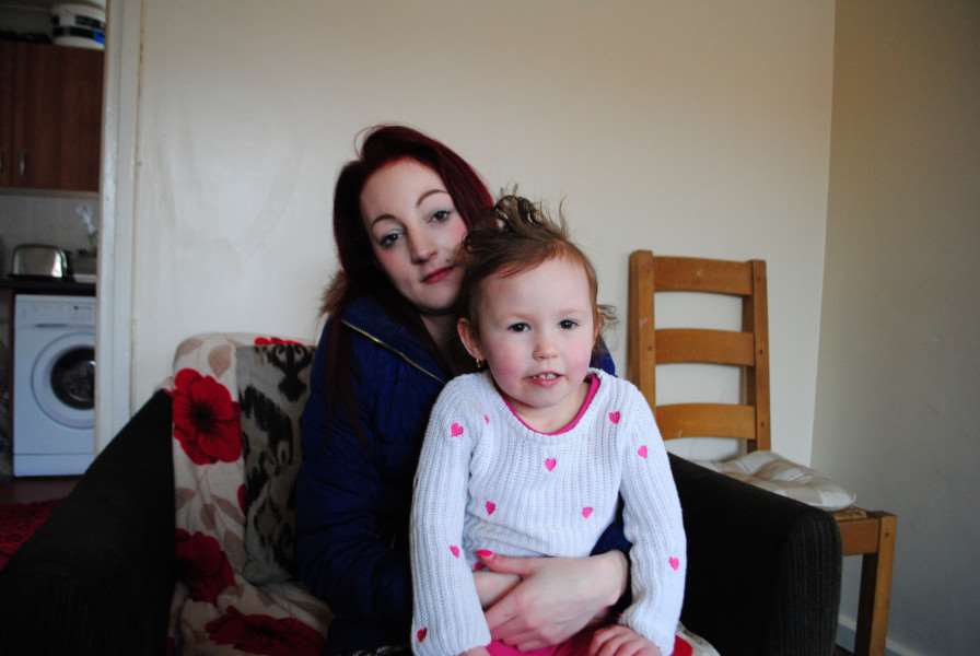 Briony Green with daughter Bella.