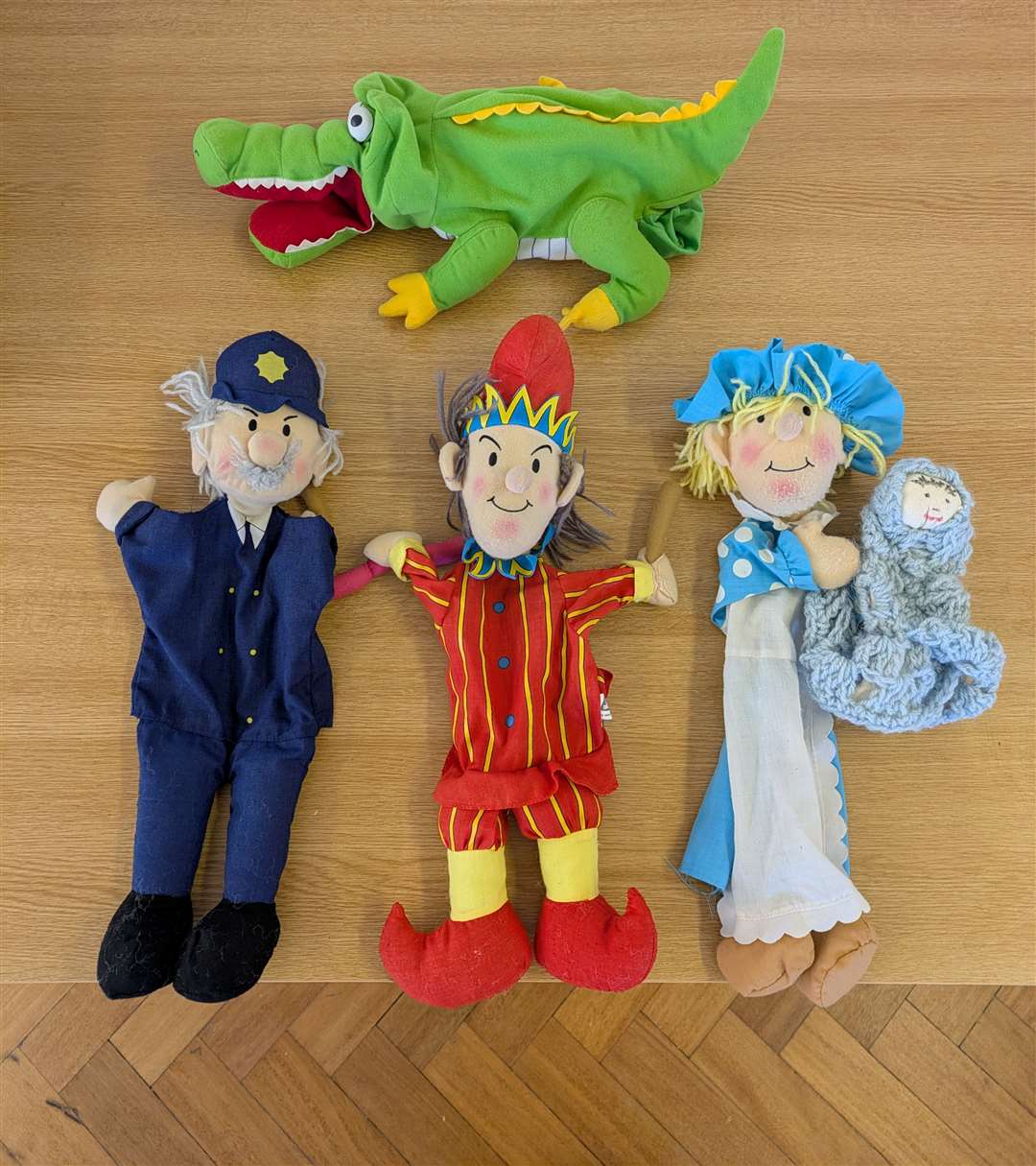 Some of the things in the seaside puppet box