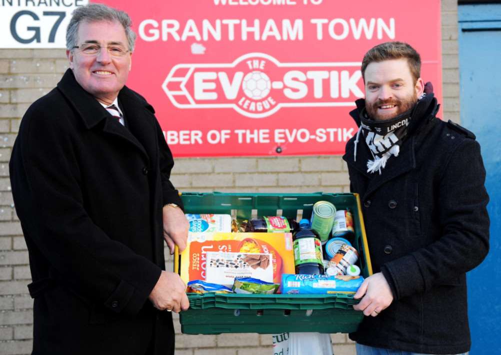 Gingerbreads' Grantham Foodbank collection. Photo: Toby Roberts