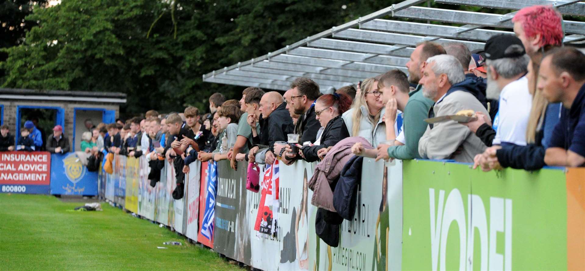 A crowd of 1,360 watched the match. Photo: Chris Lowndes