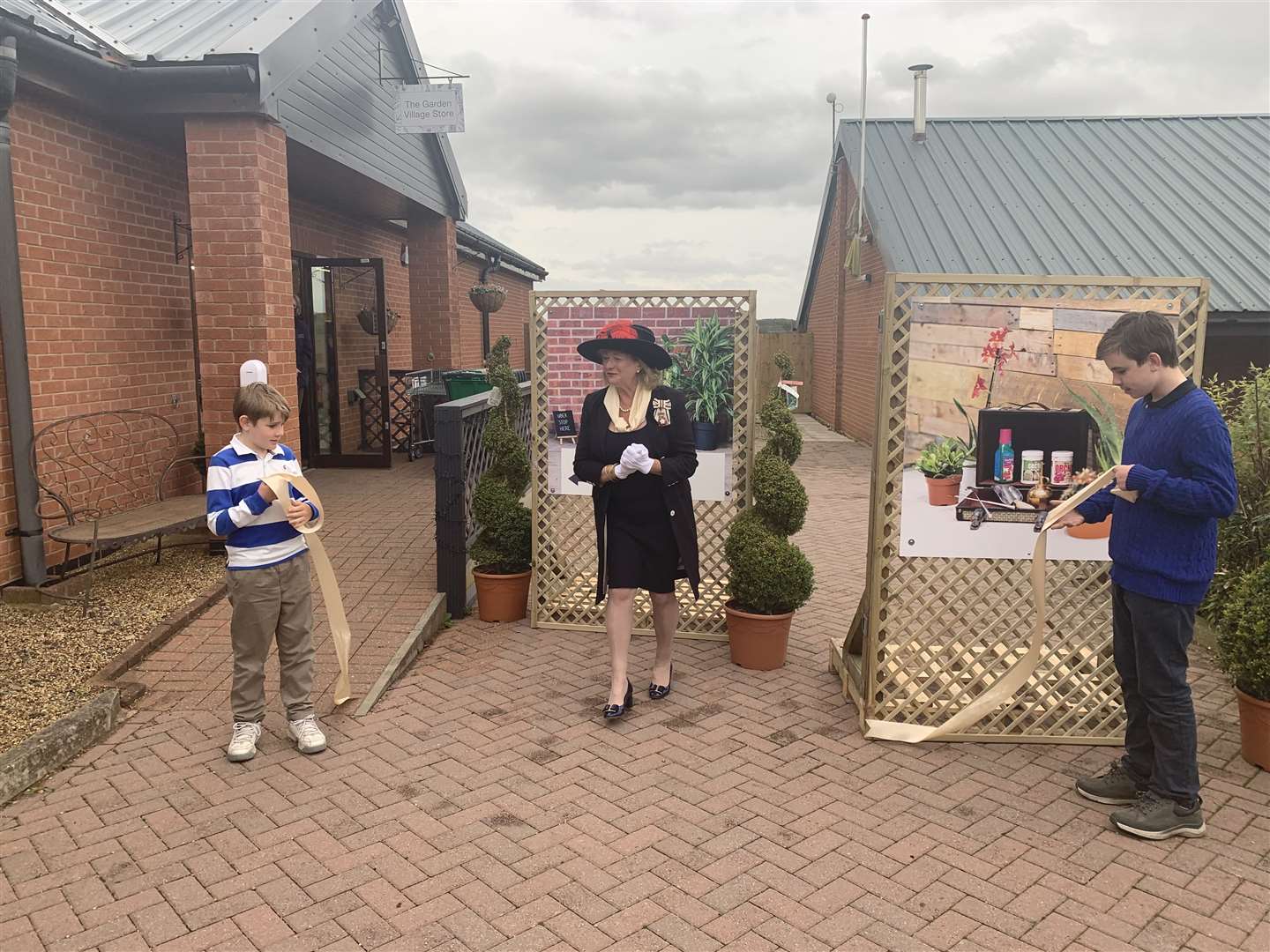 Lord-Lieutenant Sarah Furness opens the new Garden Village Shop at Rutland Garden Village