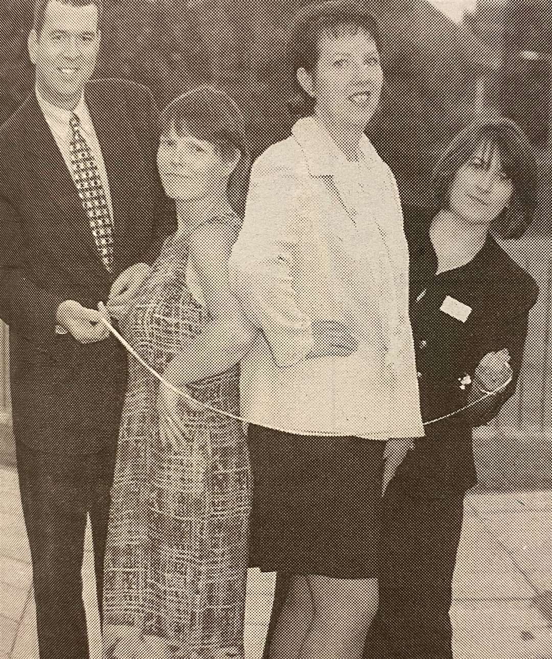 Janet Walker and Helen Lundie are congratulated on their slim down