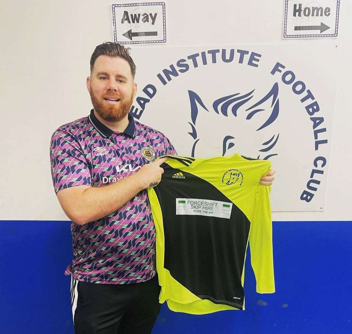Scott Williams regularly turns out in goal for Swineshead Institute
