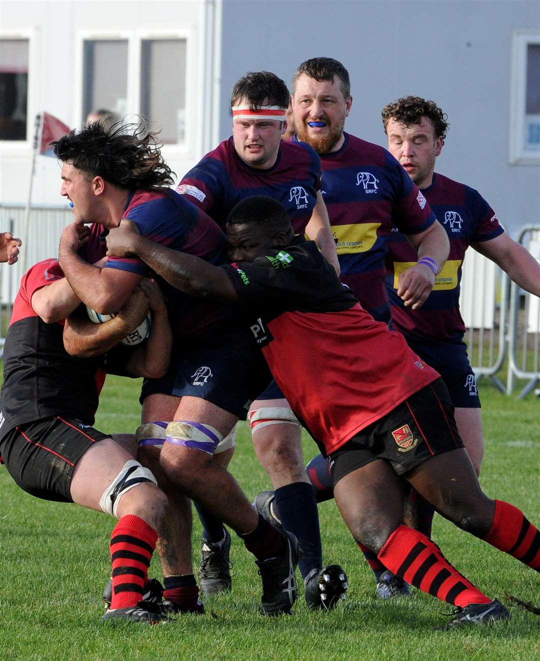 Action from Spalding's home victory over Newbold-on-Avon on Saturday. Photo: Chris Lowndes
