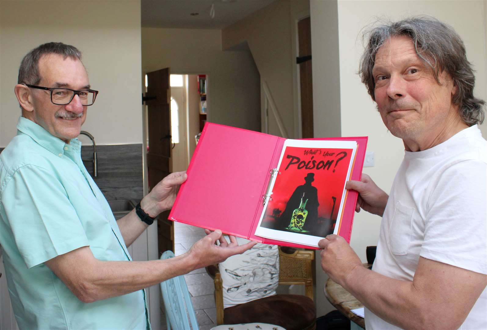 Playwright Steve Orme (left) and director John Goodrum
