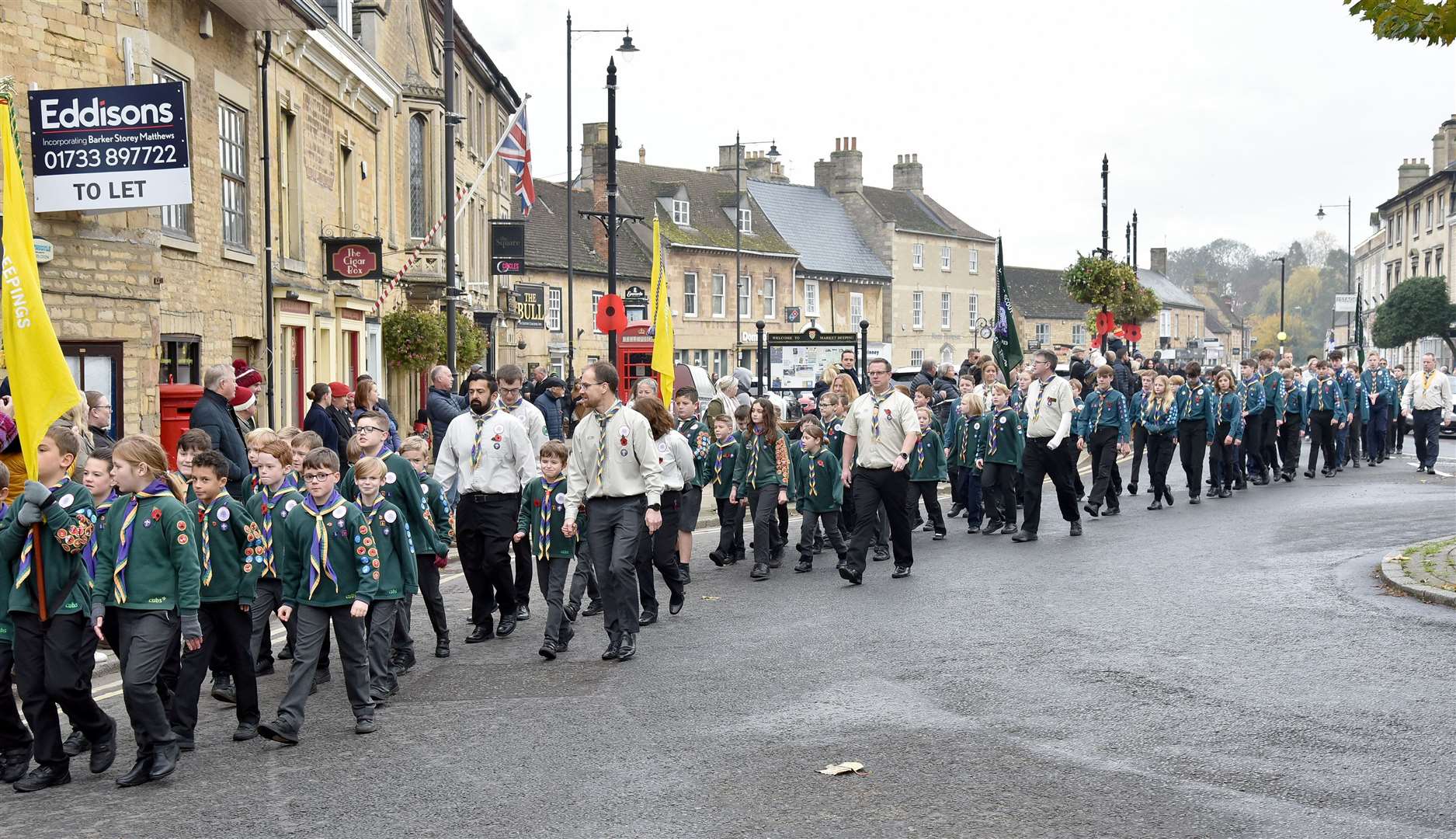 Scouting and Guiding groups play a key role in the parade. Photo: David Pearson