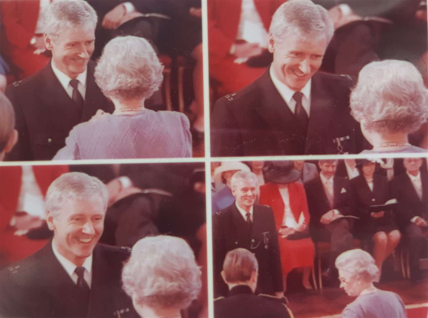 Paul Gillender received the Royal Victorian Order Medal from the Queen