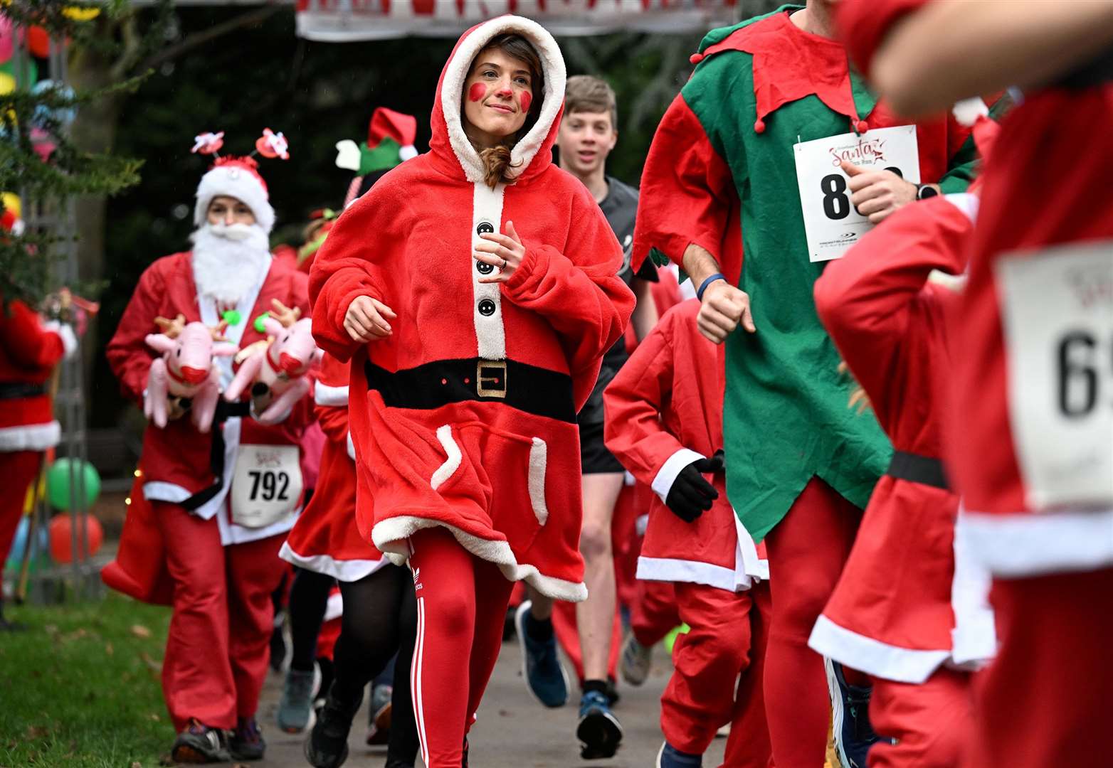 Grantham got into the Christmas spirit with the annual Santa Fun Run!