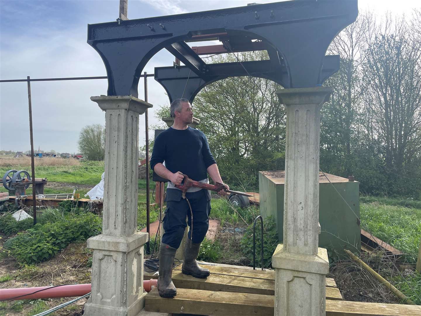 James Dooley is working on his subterranean workshop in Quadring