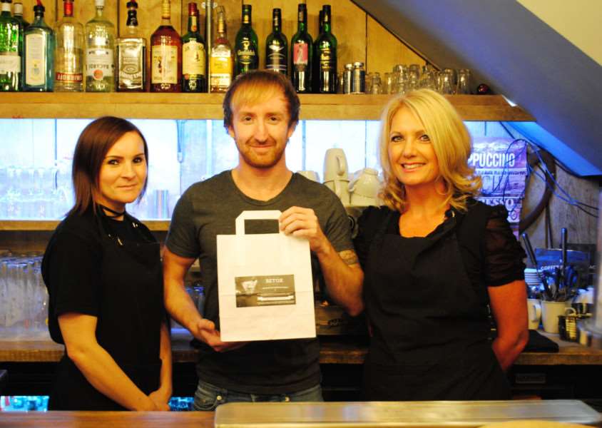 Emma Cox, Jordan Heppleston and Lynda Parish at Retox in Westgate, Grantham.