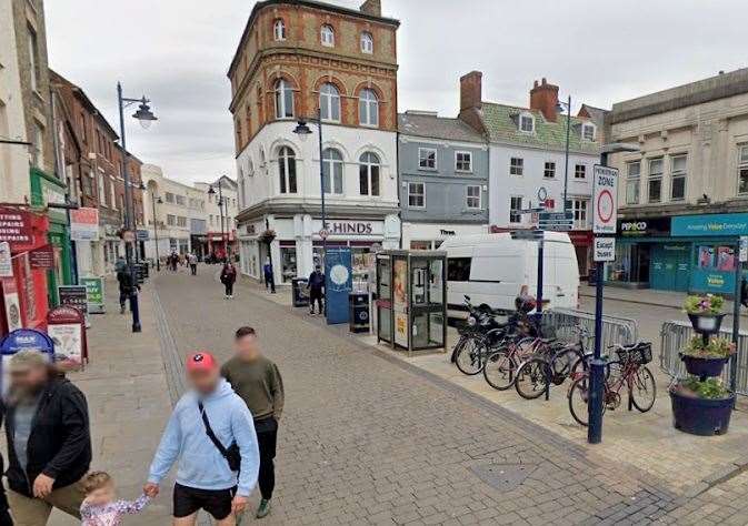 Bus re-routing means Boston's Strait Bargate will be fully pedestrianised once again. Image: Google