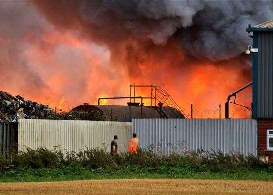A blaze at the South Fen Road site in 2017 took 15 hours to bring under control
