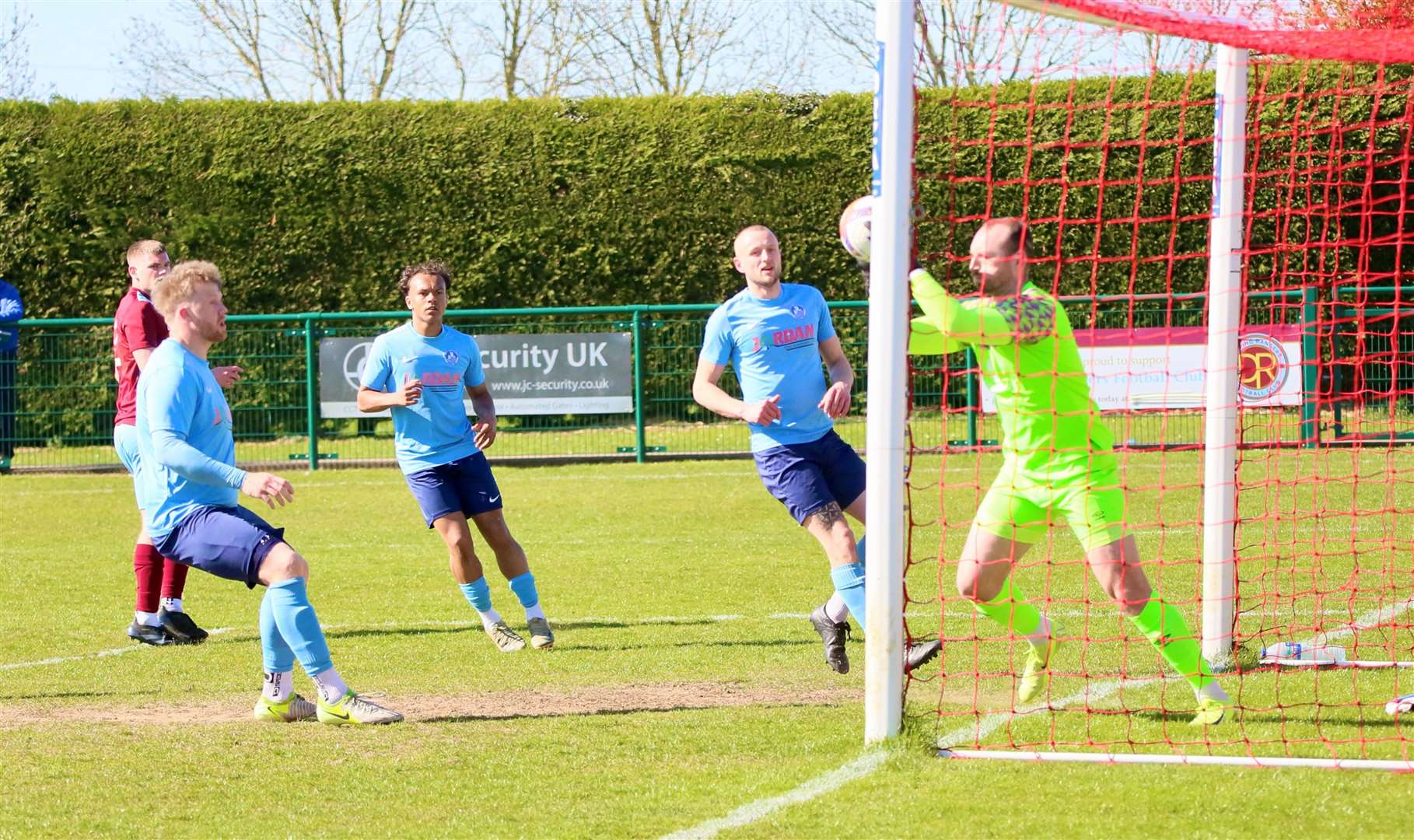 Match action from Deeping Rangers' home win over Newark Town. Photo: Jason Richardson