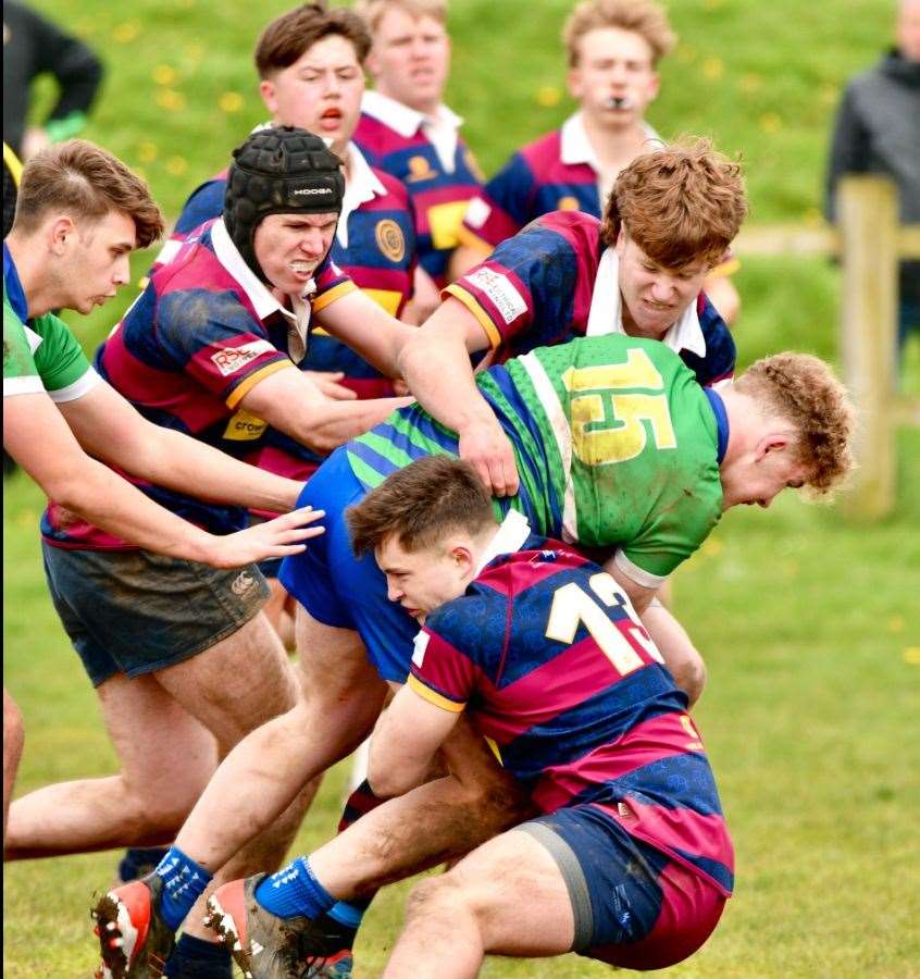 Action from Spalding Colts' match with Ilkeston.