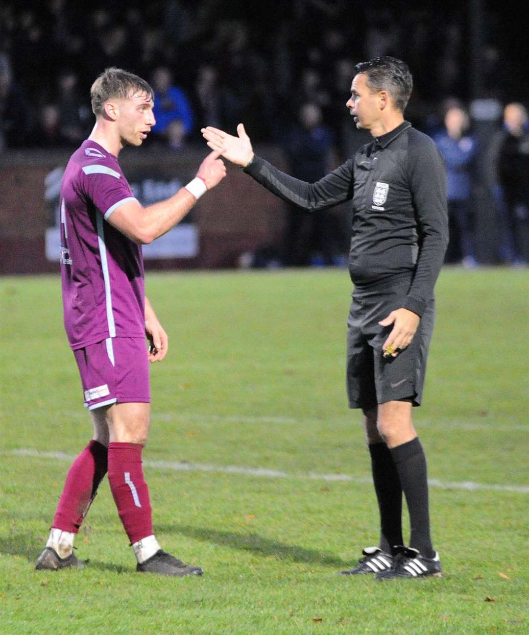 Action from Bourne Town's victory over Radford. Photo: Chris Lowndes