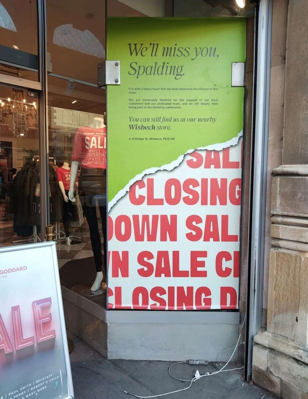 The firm has announced store's closure with 'a heavy heart'