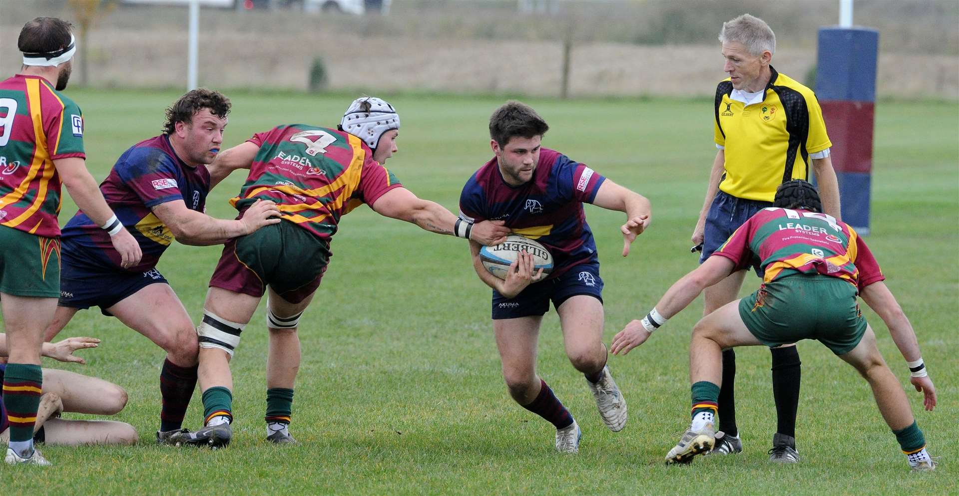 Action from Spalding's home win over Old Laurentians on Saturday. Photo: Chris Lowndes
