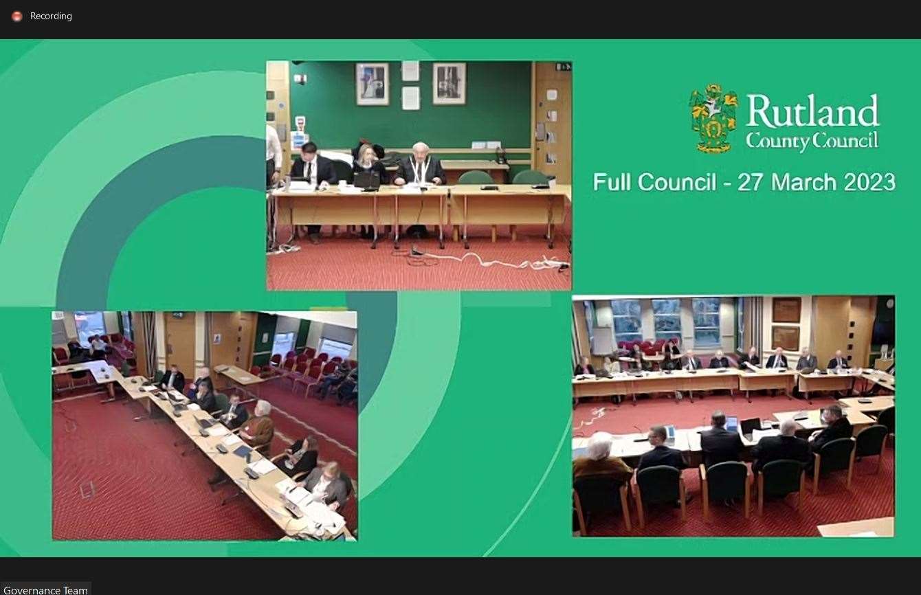 The Rutland County Council meeting on Monday, March 27