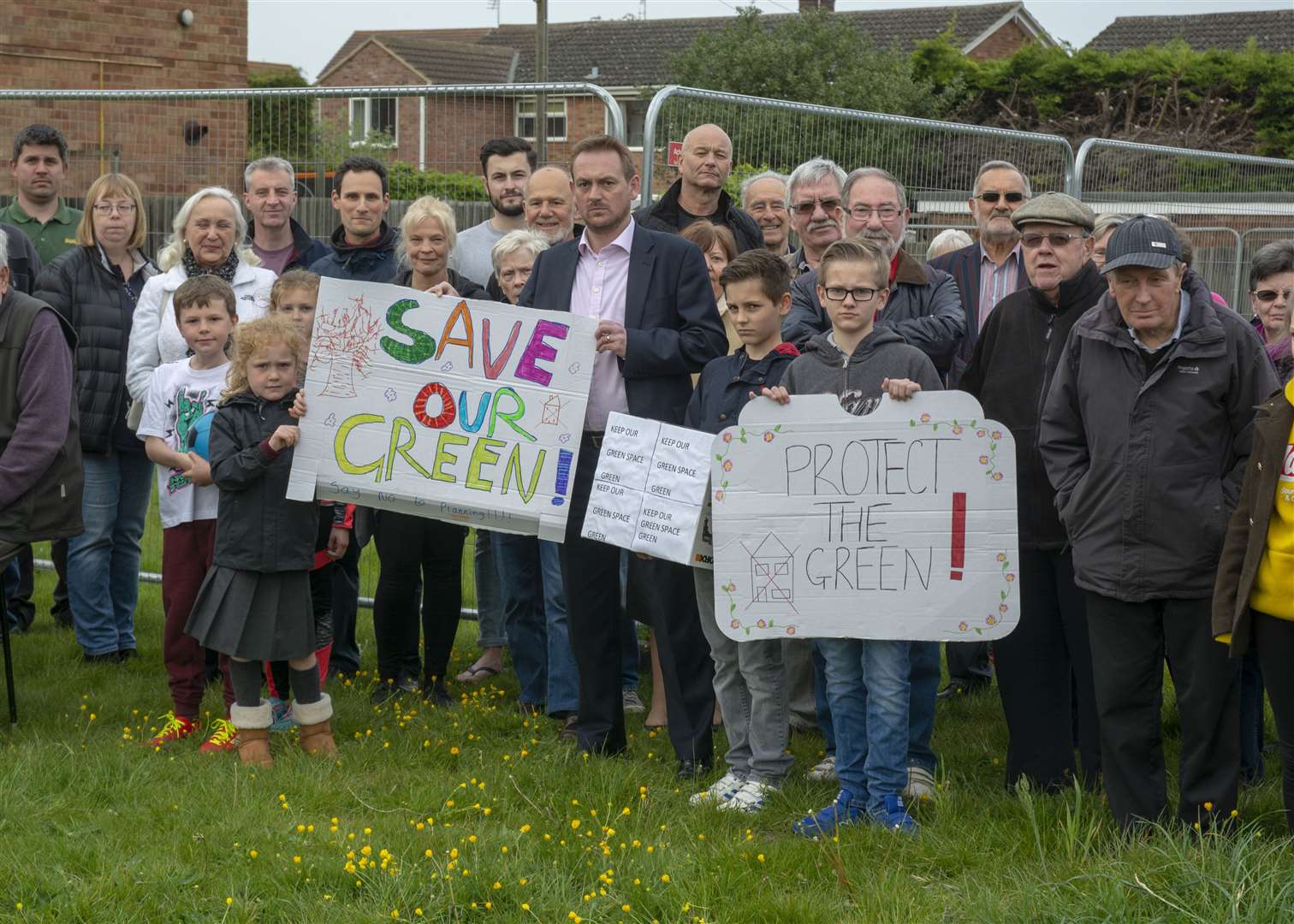 Campaigners are fighting plans to build on a green space in Haddon Road (9892597)