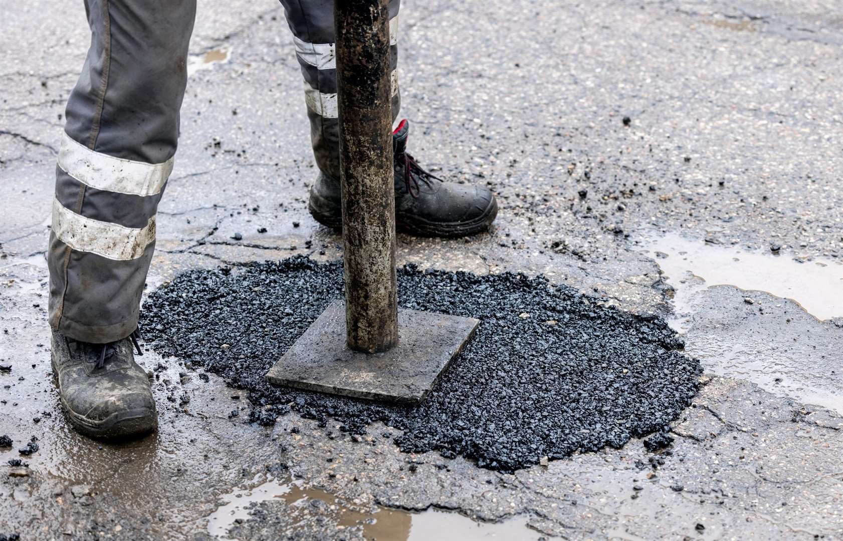 1.9 million potholes have been filled at a cost of £137.4 million in the 2024-25 financial year