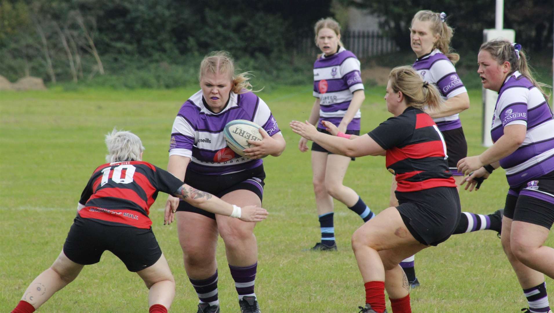 Action from Stamford Women's victory over Sleaford on Sunday. Photo: Darren Dolby