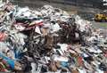 Record 7-tonnes load for district cardboard and paper waste trial 