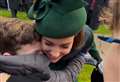 A hug from a princess made a special Christmas for Henry and George