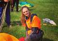 Coco’s brave skydive at Sibson in aid of Alzheimer’s Research