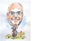 Grantham Journal caricature: Former Harrowby United striker and golfer Garry Scott