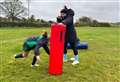 Girls learning new skills at development day