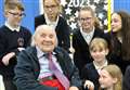 Young pupils in awe of maths professor (99) who returned to his old primary school