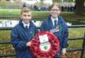 Children pay tribute to fallen soldiers