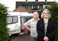 Christmas in a caravan after summer flooding in Long Bennington