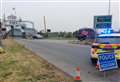 A17 closure caused by crash between car and lorry