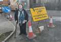 Concerns raised over impact of roadworks after cars scratched and near miss with child