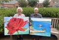 Artist, 90, transforms care home room with own paintings 