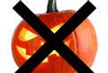 Poster designed to discourage trick-or-treaters