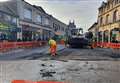 Work under way to Tarmac areas of town's high street