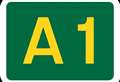 Lane closed on A1 after crash
