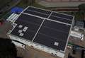 Solar panels powering food factory