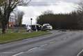 Road closed due to crash