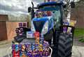 Easter spirit brought to hospital - by tractor