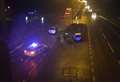 A1 closed as car pictured on central reservation