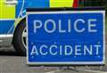 Road is closed following a crash