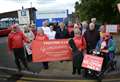 Grantham band supports hospital vigil